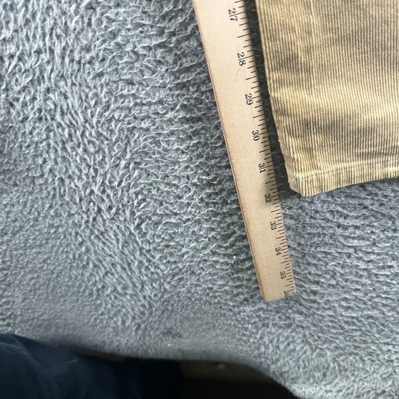 Lauren Ralph Lauren Pant Womens 12 Beige Cotton Corduroy Cargo Straight Utility - Picture 8 of 10